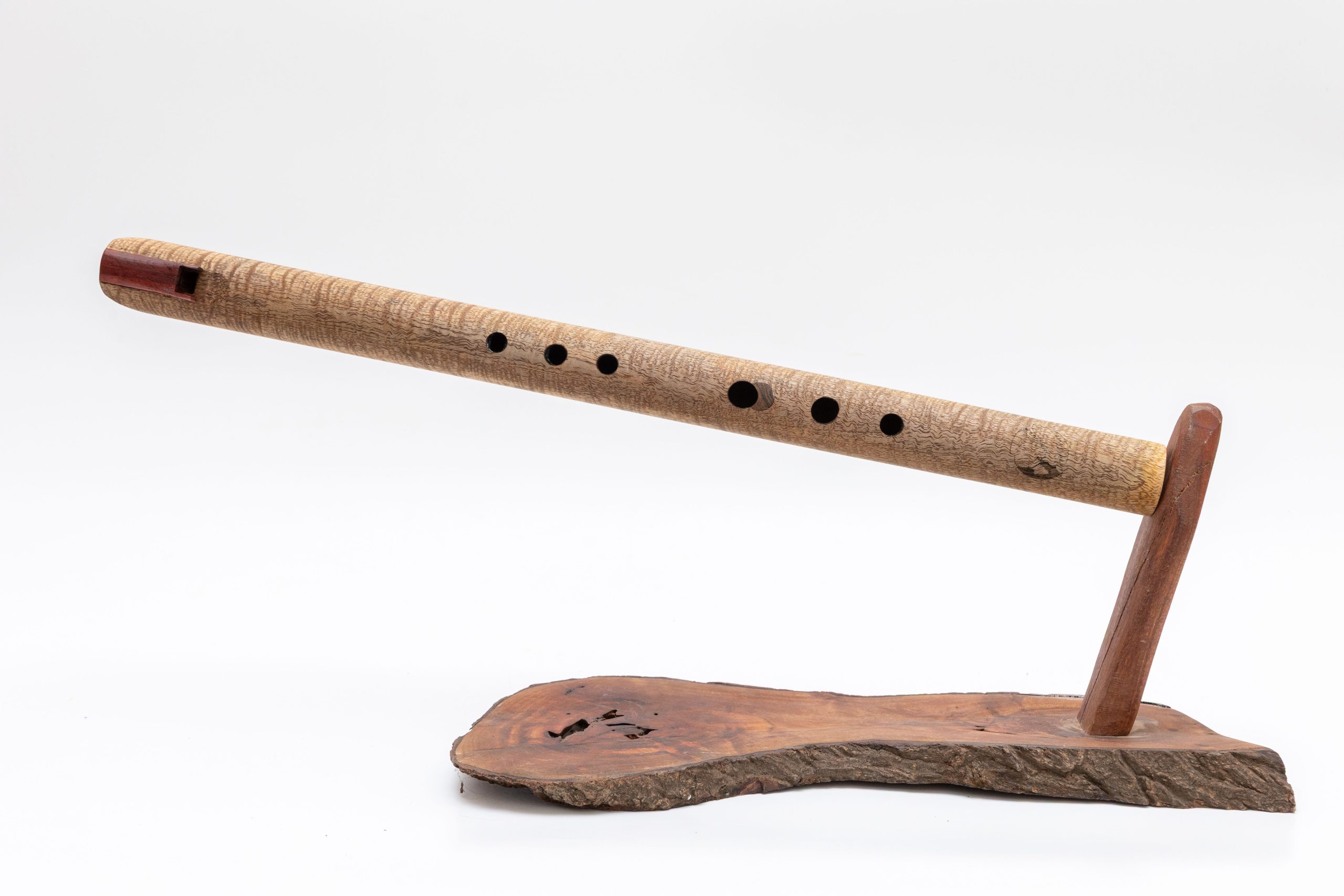 חליל אינדיאני מעץ מנגו תלתלי, סולם D pentatonic minor – תמונה 7