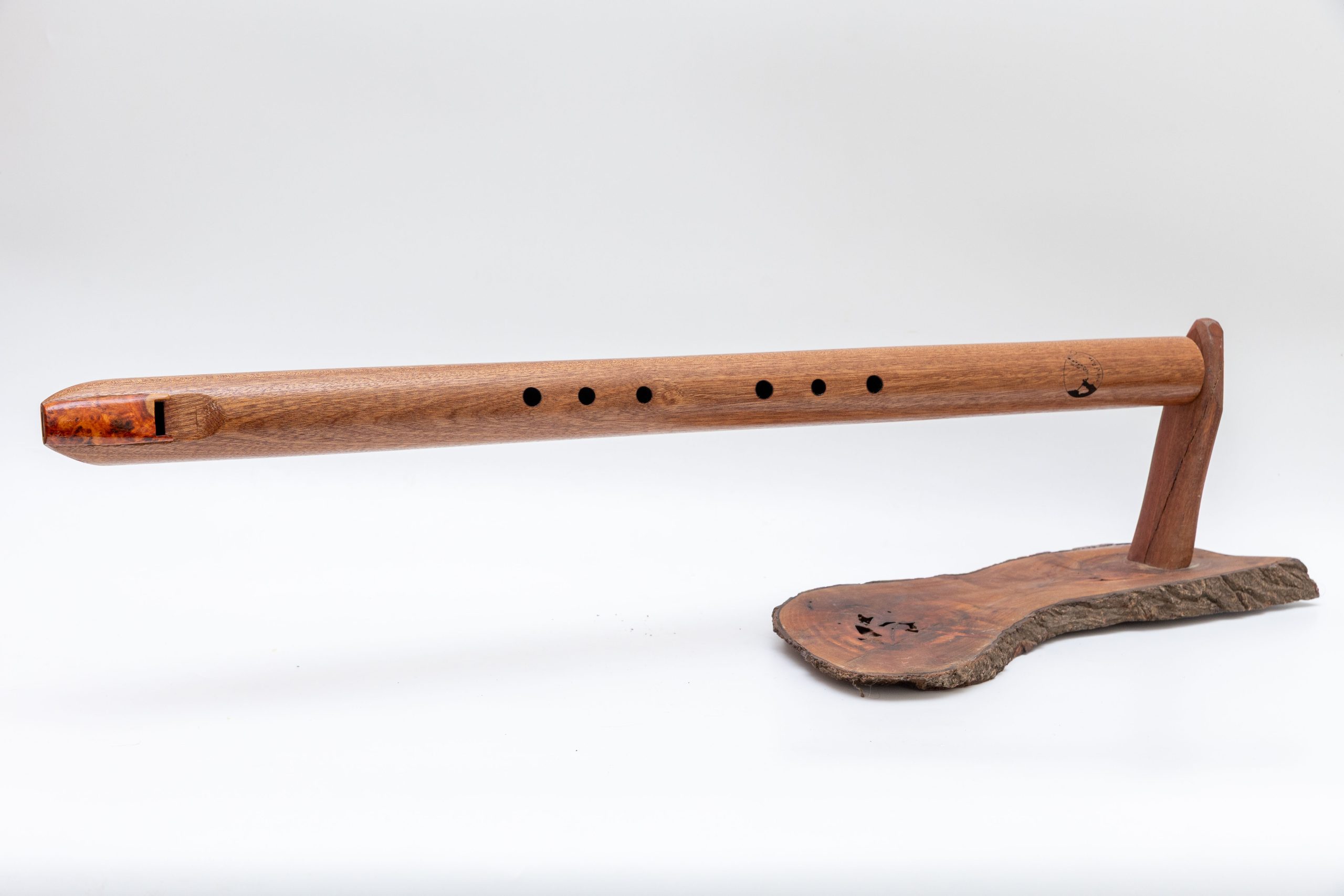 חליל בס אינדיאני בסולם A bass pentatonic minor עץ מהגוני – תמונה 6